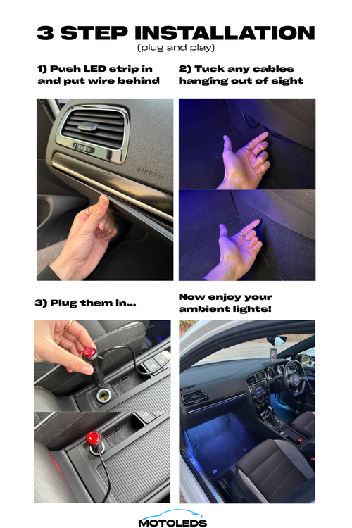 MotoLEDs Ambient Lighting Kit - Plug & Play