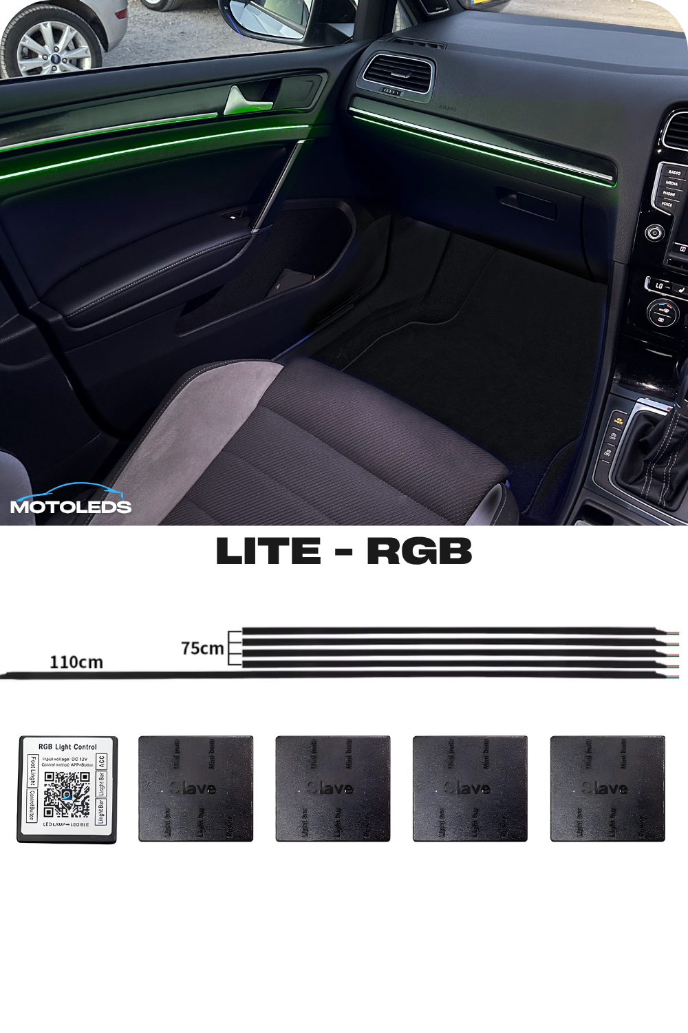 MotoLEDs Ambient lighting Full Kit - Hard Wired