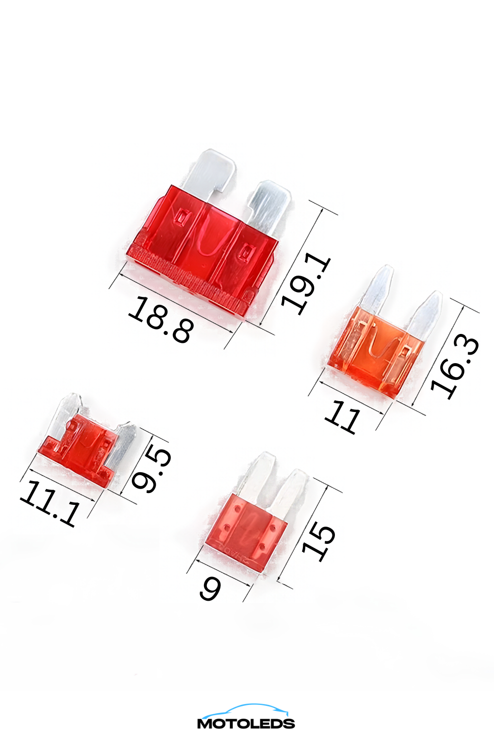MotoLEDs Piggy Back Fuses - Pack Of 4