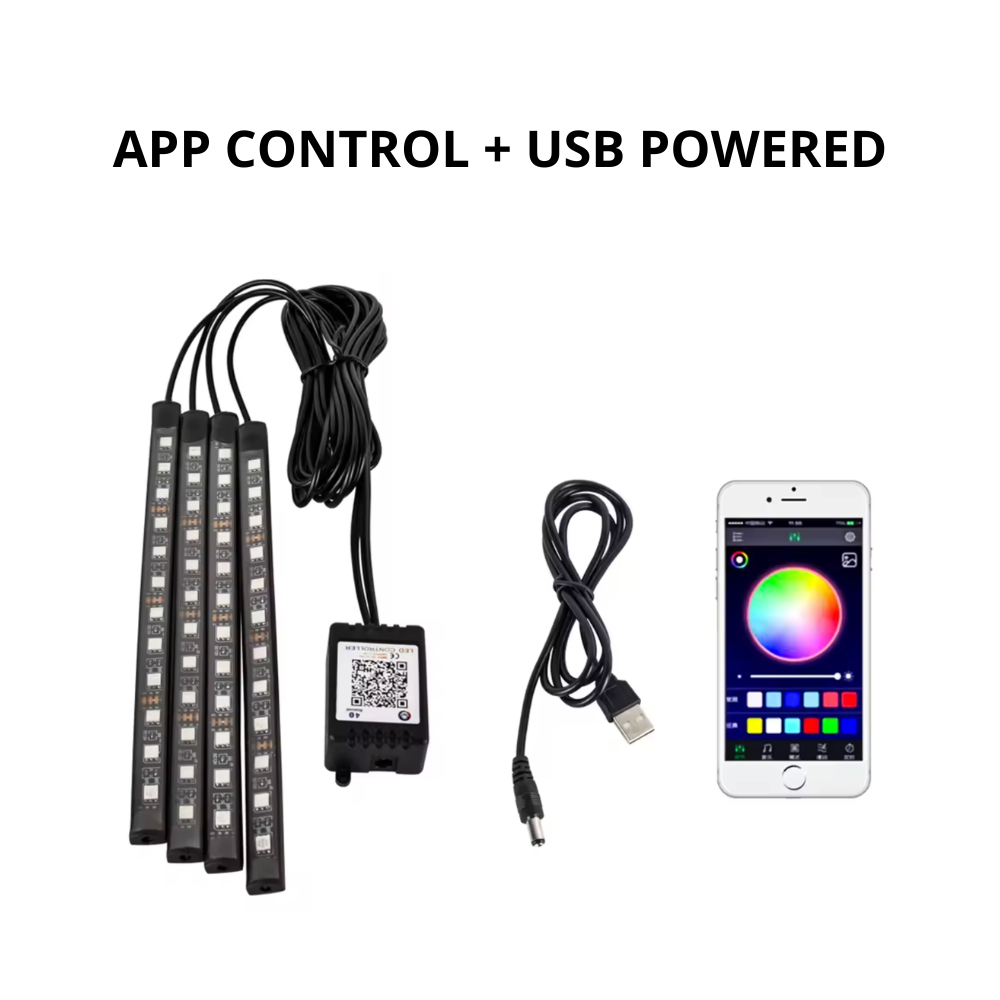 Footwell LED Strips - Pack of 4
