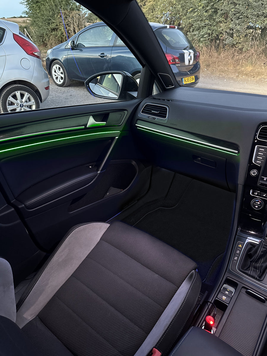 Lite kit fitted: dash and door light strips